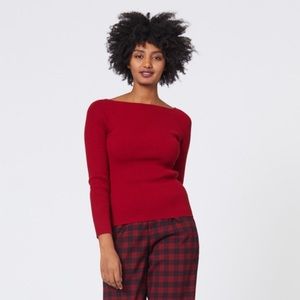 Princess Highway Nora Knit Top in Cherry